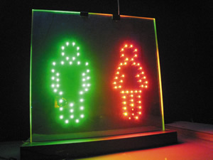 Functional Sign Board LED Glass